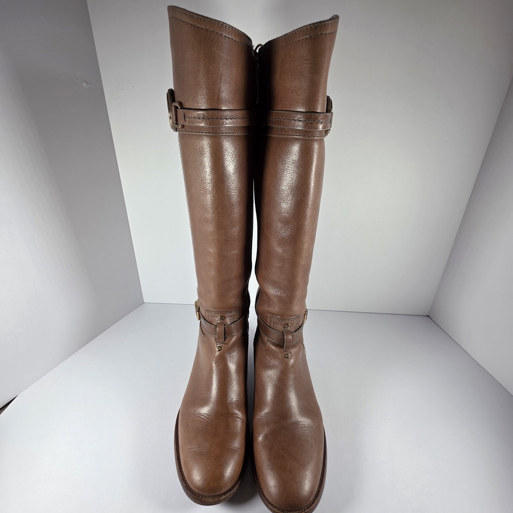 Tory Burch Tan Over the Knee Boots